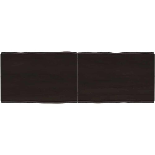 Stolna ploča tamnosmeđa 120x40x(2-6) cm obrađena hrastovina Cene