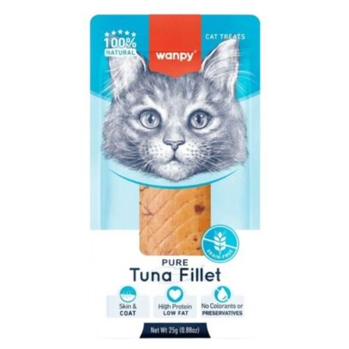 WANPY Vlažna hrana za mačke, Tuna, 25g Slike