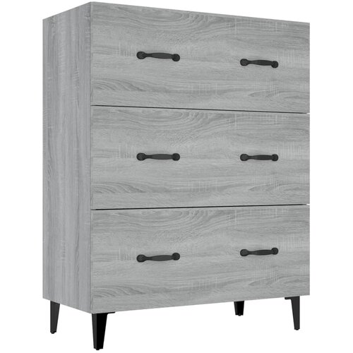 Maison Chic Komoda - Predalnik siva sonoma 69,5x34x90 cm inženirski les, (21717899) Cene