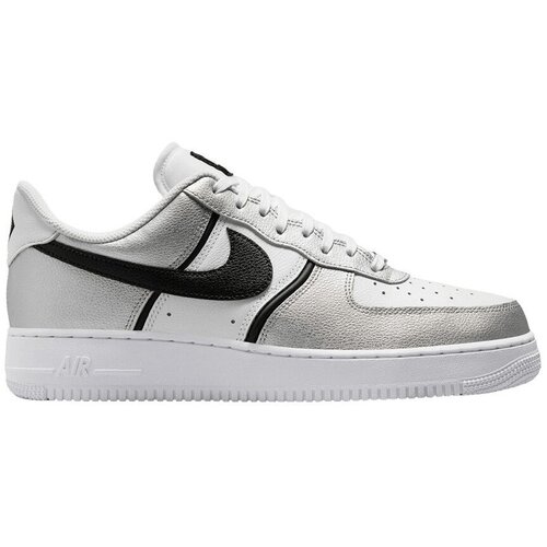 Nike Modne superge Air Force 1 Low '07 LV8 Metallic Silver White Black Črna Cene