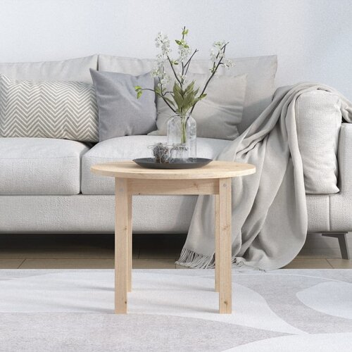  Stolić za kavu &amp;Oslash; 55 x 45 cm od masivne borovine Slike