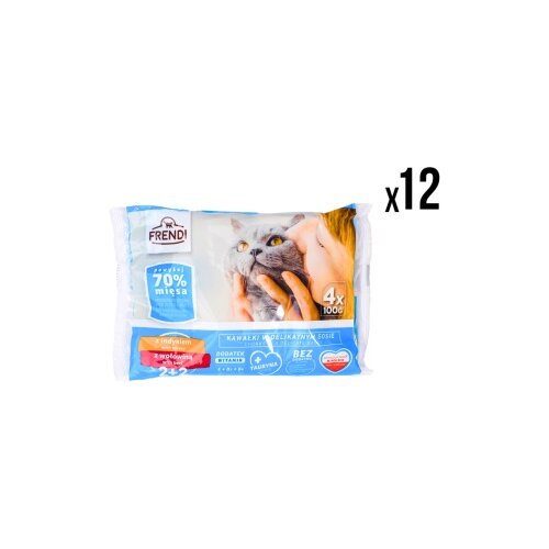 FRENDI kesice 12x (4x100g) za mačke ćuretina i govedina x48 kesica ( 5729 ) Slike