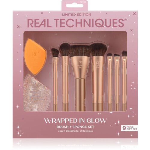 Real Techniques Wrapped In Glow Brush + Sponge Set set kistova Cijene