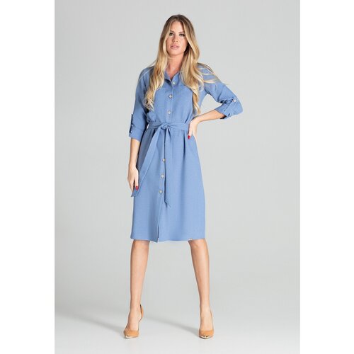Figl Ženska haljina M701 plava | siva | svijetlo plavo Cene