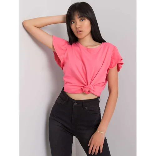 Fashion Hunters Women's pink cotton blouse