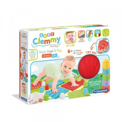 Clementoni kocke z mehko podlogo 17352 clemmy, 8 kock + 8 podlog Cene