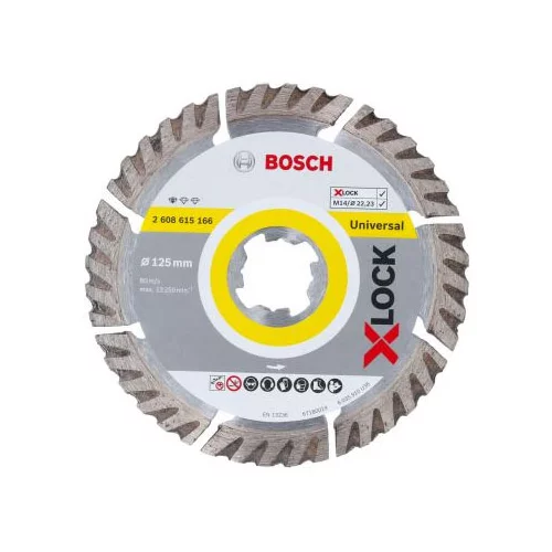 Bosch X-Lock Dijamantna rezna ploča Standard for Universal (125 mm, Prikladno za: Beton)
