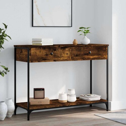  Konzolni stol boja hrasta 100 x 34 5 x 75 cm konstruirano drvo Cijene