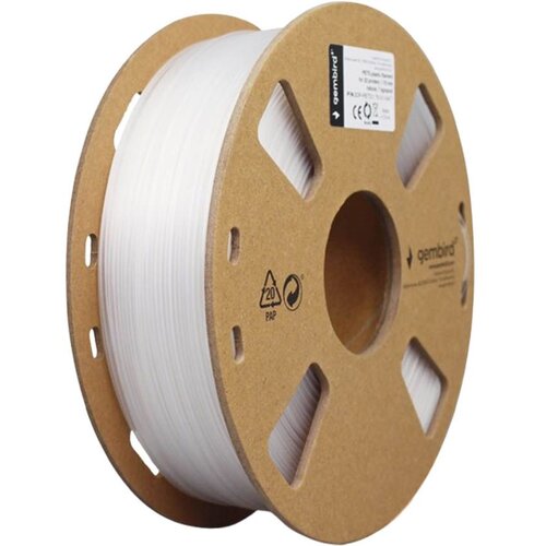 Gembird Filament PETG 3DP-PETG1.75-01-W 1.75mm 1kg White Cene
