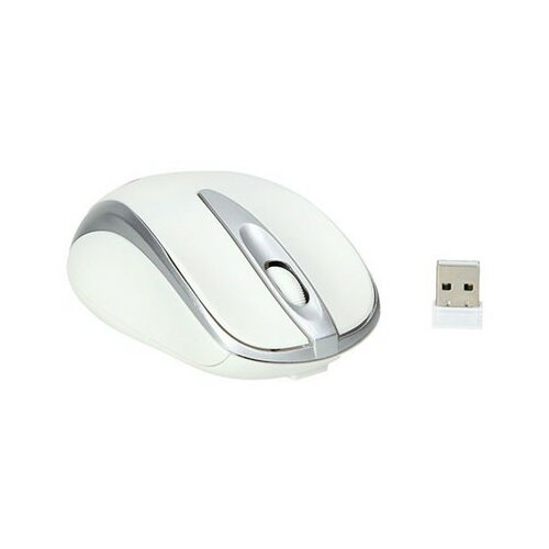 Havit USB optički HV 910GT, beli/srebrni bežični miš Slike