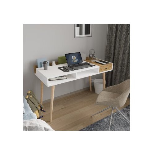 Hanah home radni sto flex white oak Cene