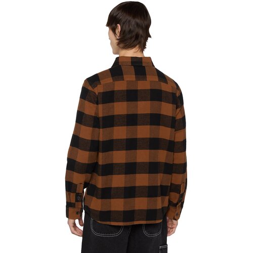 Dickies Srajca &amp;#039;SACRAMENTO&amp;#039; kostanj rjava / črna Slike