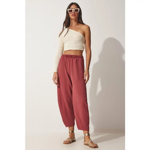 Happiness İstanbul Women's Dried Rose Ayrobin Baggy Baggy Pants