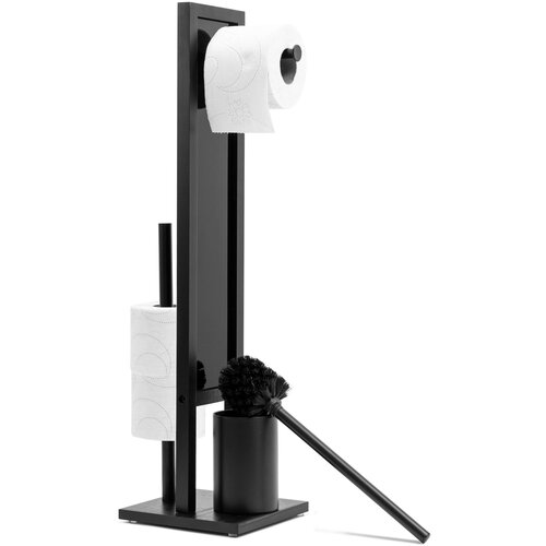 Tutumi Držač toaletnog papira i četke Black 321502 Slike