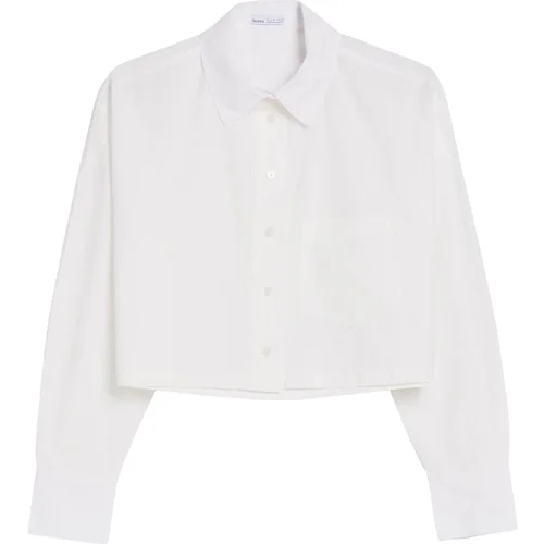 Bershka Bluza bela
