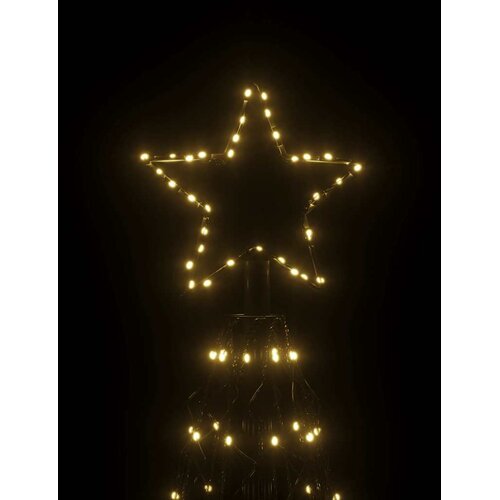  Stožasto božićno drvce toplo bijelo 1400 LED žarulja 160x500 cm Slike