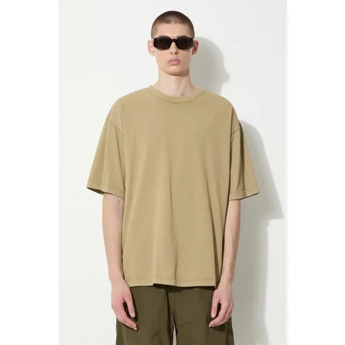 Vans Pamučna majica Premium Standards Washed SS Tshirt LX za muškarce, boja: zelena, bez uzorka, VN000GVUCUQ1