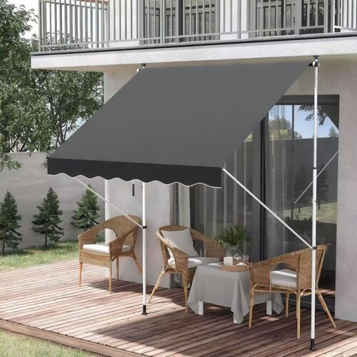 MULTIGARDEN Tenda za terasu i balkon sa podešavanjem visine Gray Cene