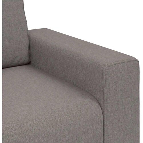  Dvodijelni set sofa s jastucima, taupe tkanina Slike