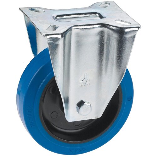 DÖRNER + HELMER 713677 Fiksni kotač 125x36mm Rola, ploča 100x85mm, KS felga sa plavom elastičnom gumenom gumom Cijene