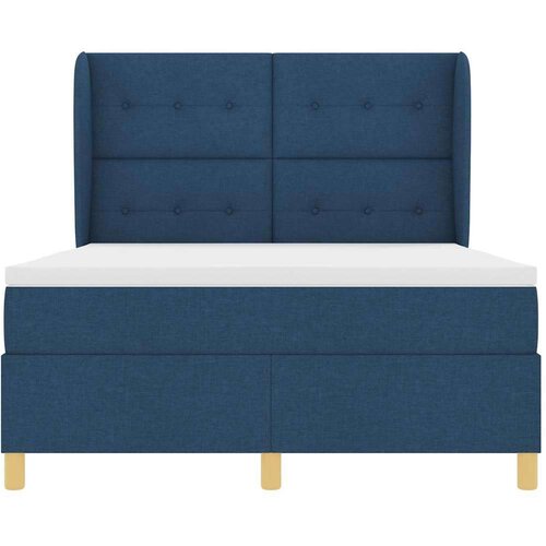 Podna opruga s madracem Tamno siva 90x190 cm Plava 140 x 200 cm - Plava 140 x 200 cm S gumbima Slike