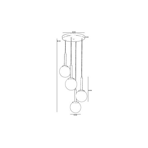 Opviq luster 2618881, Braon Slike