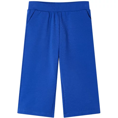 vidaXL Otroške hlače s širokimi hlačnicami kobaltno modre 92