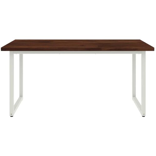  Kvadratni blagovaonski stol 160 x 70 x 75 cm Tamno smeđa - tamno smeđe i bijele boje 160 x 70 x 75 cm Četvrtasto Slike