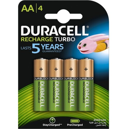 Duracell punjive baterije AA Turbo 2500 4kom Slike