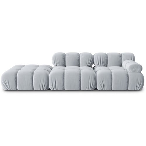 Micadoni Home Svijetlo plava baršunasta sofa 282 cm Bellis – Cijene