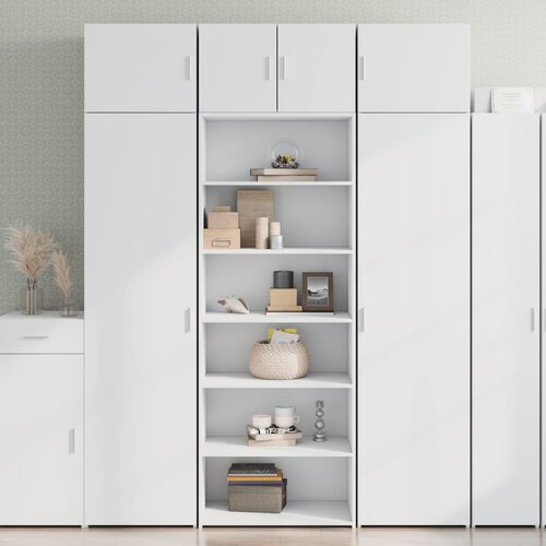 Furnova Visoka omara bela 70x41x185 cm inženirski les, (21955319) Slike