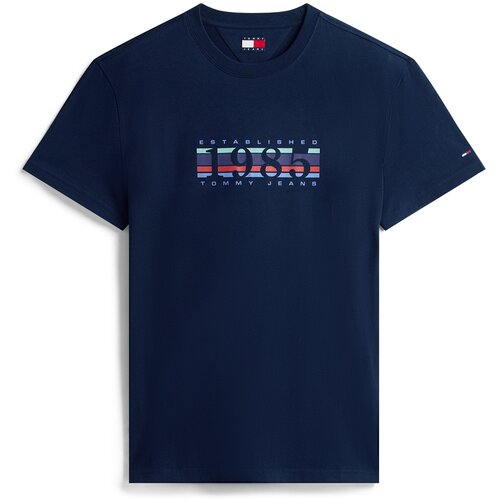 Tommy Jeans Majica mornarska / svetlo modra / lila / rdeča Slike