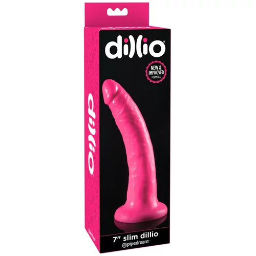 Pipedream Dillio 7 - pripenjalni, realistični dildo (18 cm) - roza