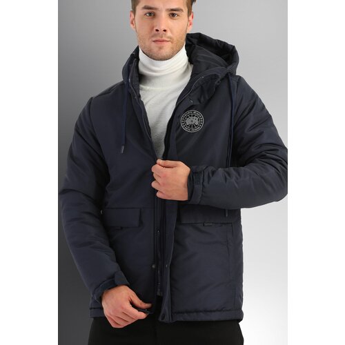 D1fference Men&amp;#039;s Navy Blue Hooded Water And Windproof Coats &amp;amp; Coats &amp;amp; Parka With Thick Lined Inner. Slike