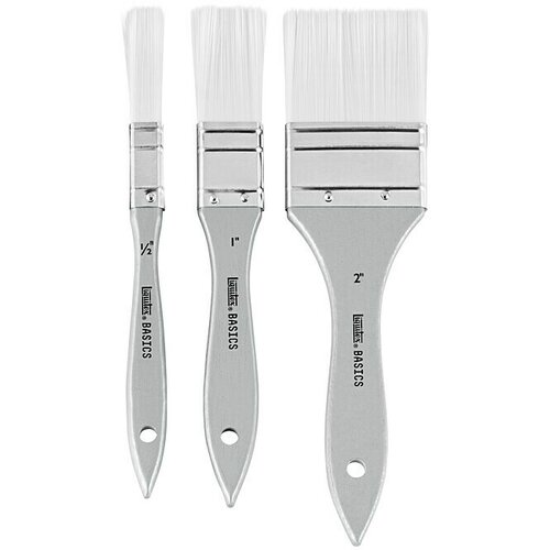 LIQUITEX Basics Set &scaron;četinastih čopičev (3 -del., Velikost čopiča: 1/2&Prime; / 1" / 2", Najlonska vlakna) Cene