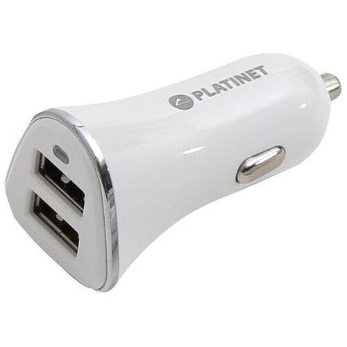 Platinet AUTO PUNJAČ 2xUSB 5V 3,4A + MICRO USB KABEL WHITE Slike
