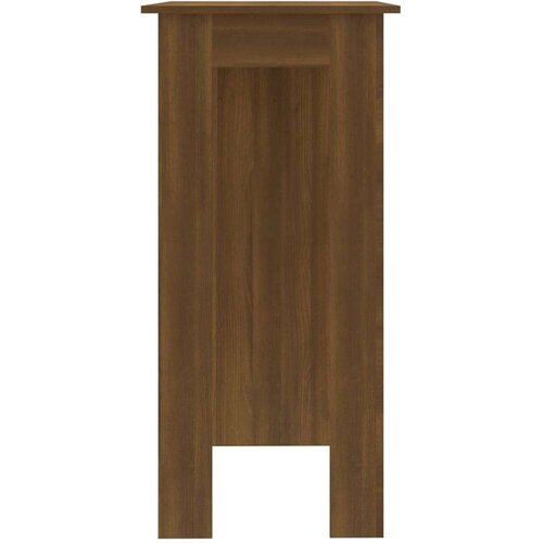 VidaXL Barski stol s policom boja hrasta 102x50x103,5 cm od iverice Slike