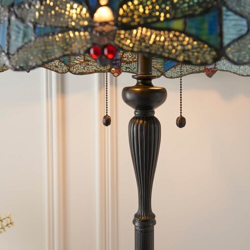  endon 64069 - podna lampa tiffany dragonfly 2xE27/60W/230V prečnik 50 cm Slike