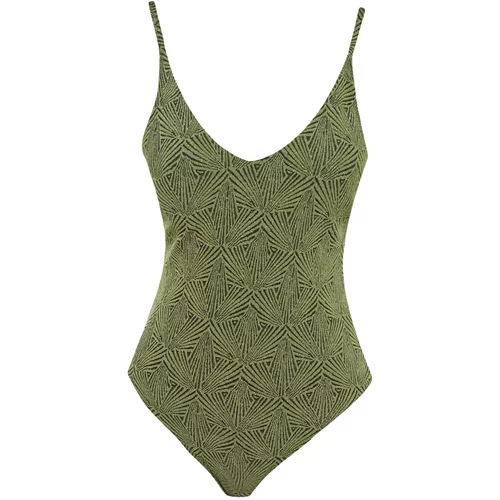 Trendyol Swimsuit - Green - Textured