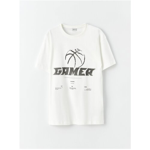 LC Waikiki T-Shirt - Ecru Slike