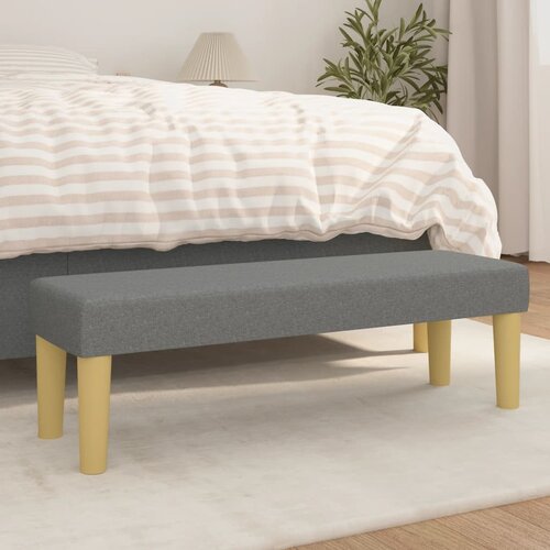  Klupa tamnosivi 100x30x30 cm od tkanine Slike