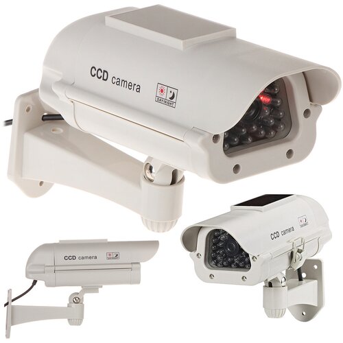  Lažna solarna kamera s LED trepćućim svjetlom + naljepnica Slike