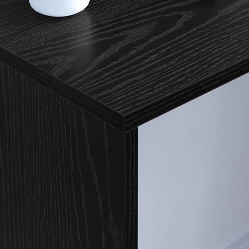  Stol za zid Zidne Crni hrast 100 x 45 x 30 cm Konstruirano drvo Slike