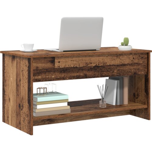  S policom s pohranom Staro drvo 102 x 50 x 52.5 cm Konstruirano drvo Slike