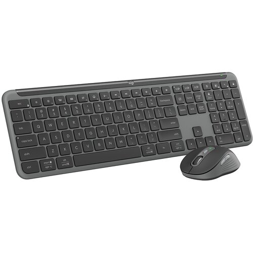Logitech Signature Slim Combo MK950 US Graphite Bežična tastatura i miš Cene