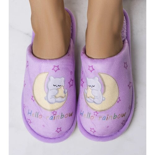 Gemre Purple Soft Slippers Rainbow Moon Cene