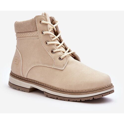 Kesi Women&amp;#039;s leather insulated boots Beige Bimena Slike