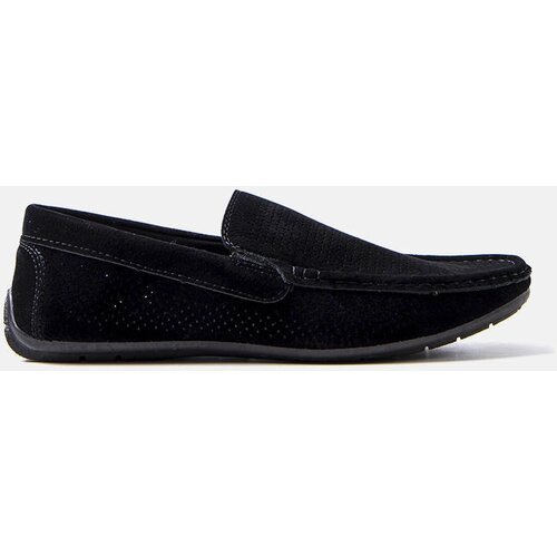 Gemre Black men's loafers with perforation Laberge Cene