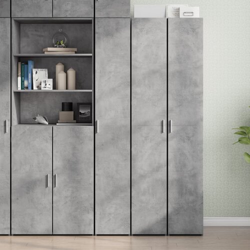 VidaXL Visoka komoda boja betona 30x42,5x185 cm od konstruiranog drva Slike