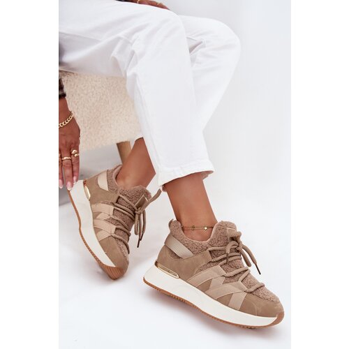 Boto Insulated Women&amp;#039;s Sneakers Platform Beige Juvira Slike